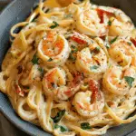 Creamy Tuscan Shrimp Linguine