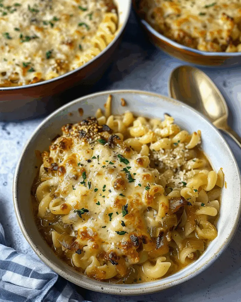French Onion Soup Pasta Recipe