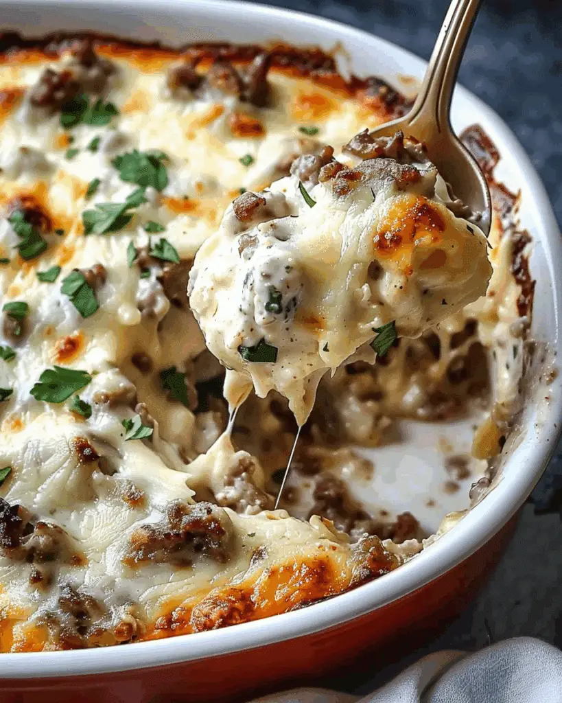 Low Carb Philly Cheesesteak Casserole