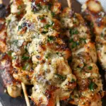 Garlic Parmesan Chicken Skewers