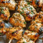 Garlic Parmesan Ranch Chicken Skewers