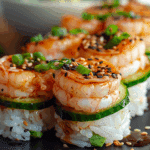 Spicy Shrimp Sushi Stacks