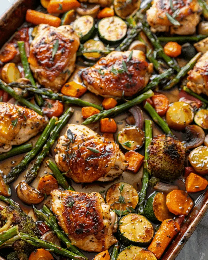 Sheet Pan Balsamic Chicken and Veggies Recipe