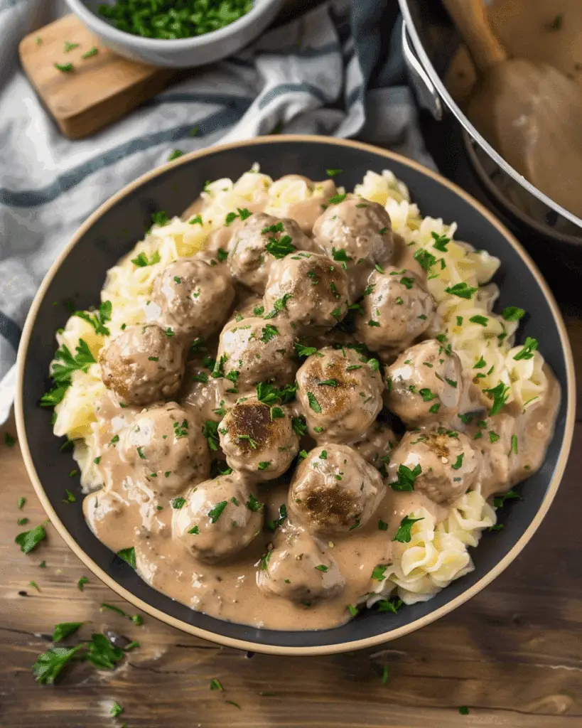 Slow Cooker Swedish Meatballs