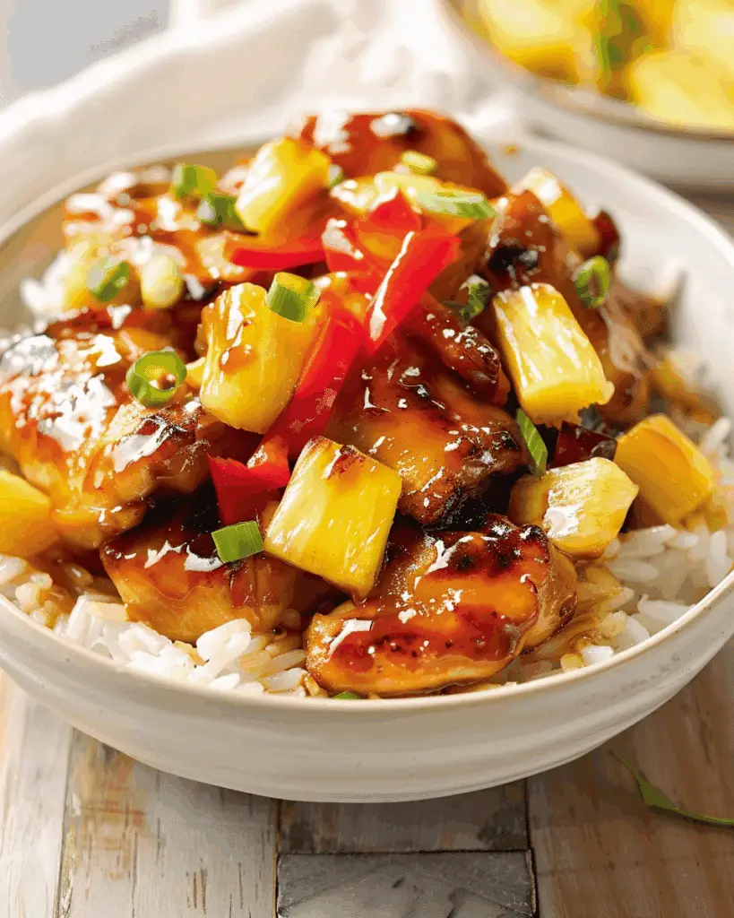 Pineapple Glazed Chicken with Pineapple-Jalapeño Salsa