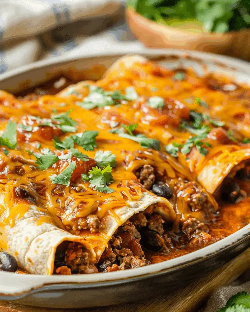 5 Ingredient Beef Enchiladas