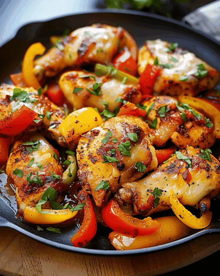 Cajun Chicken with Bell Peppers and Onions