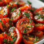 Fresh Tomato Garlic Salad