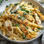 Healthy Garlic Parmesan Chicken Pasta