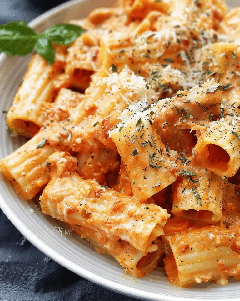 Roasted Red Pepper Rigatoni