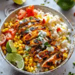 Street Corn Chicken Rice Bowl