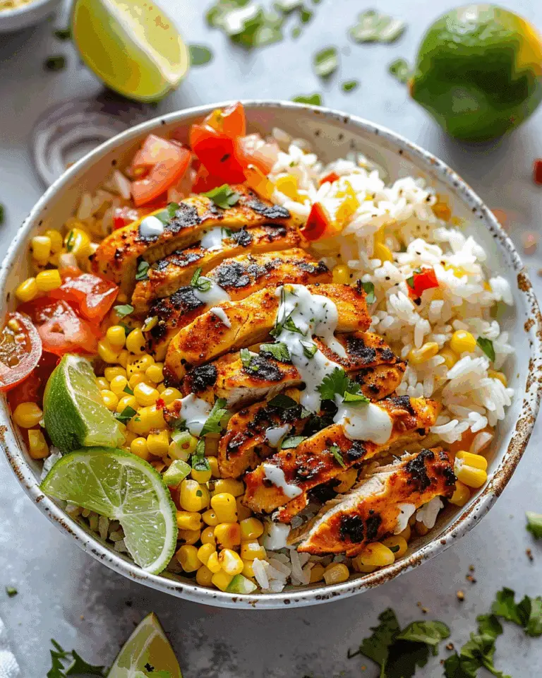 Street Corn Chicken Rice Bowl