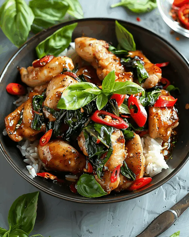 Thai Basil Chicken (Pad Krapow Gai)