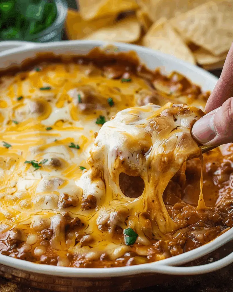 3-Ingredient Chili Cheese Dip