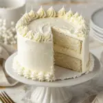 Classic White Velvet Celebration Cake with Cloud-Like Vanilla Buttercream