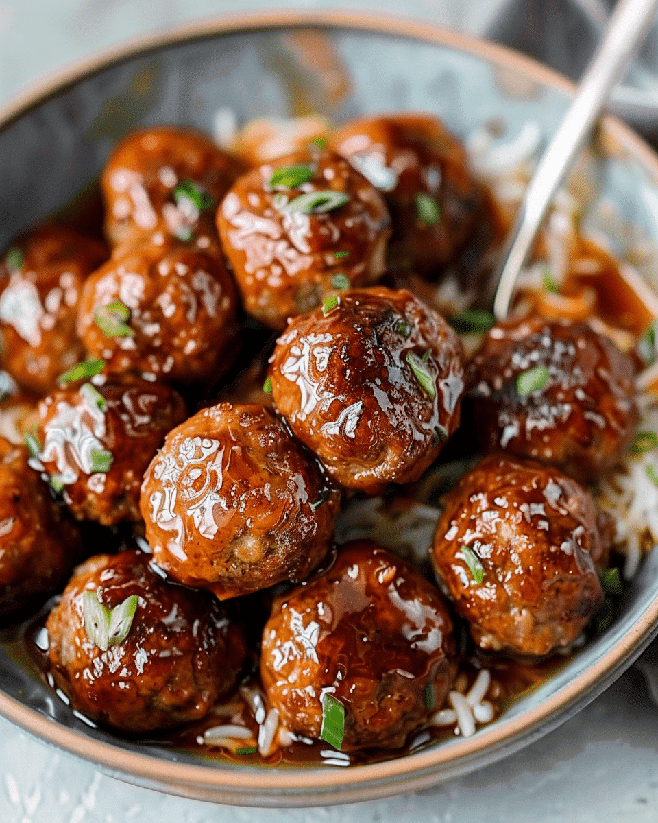 Easy Mongolian Meatballs