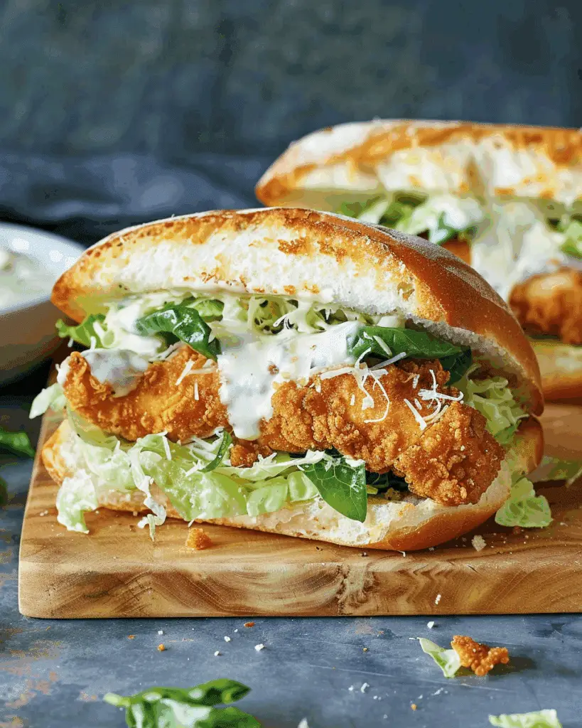 Crispy Chicken Caesar Sandwich