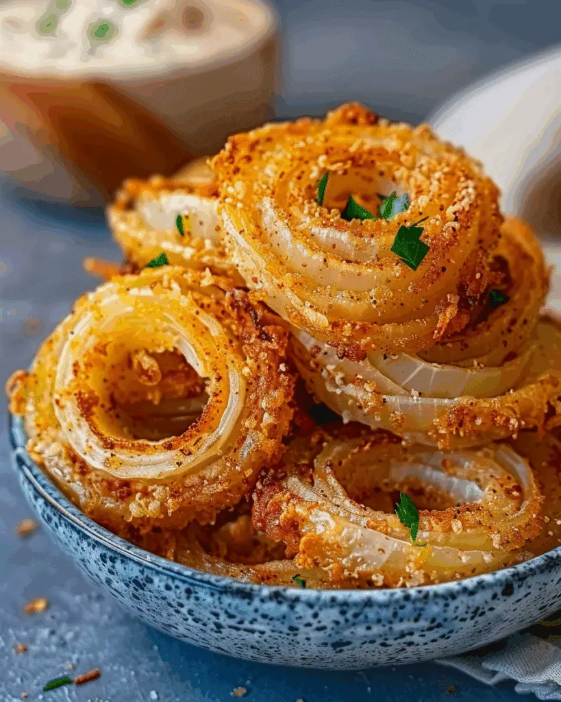 Baked Parmesan Onion Rings (Keto-Friendly & Ultra-Crispy)