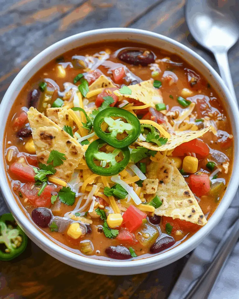 Creamy Vegetarian Tortilla Soup (Slow Cooker, Instant Pot, or Stovetop)