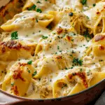 Chicken Alfredo Stuffed Shells