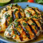 Grilled Salsa Verde Pepper Jack Chicken