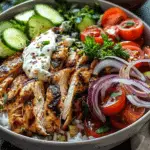 Mediterranean Chicken Gyro Bowl