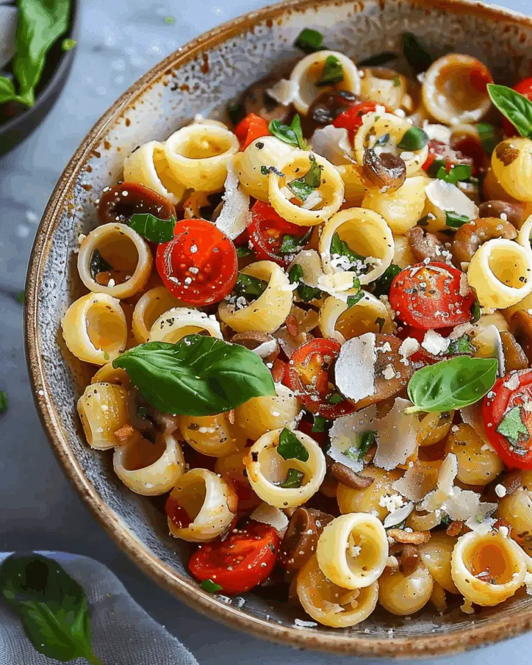 Orecchiette Bruschetta Pasta Salad
