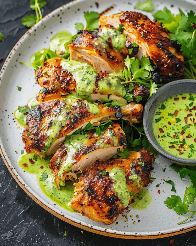 Peruvian Chicken with Aji Verde