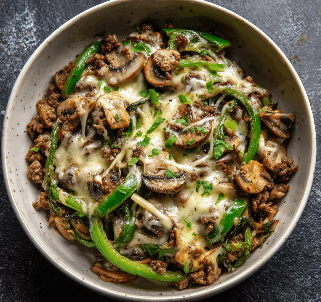 Philly Cheesesteak Bowls