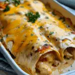 Cheesy Chicken Enchiladas with Creamy Sauce