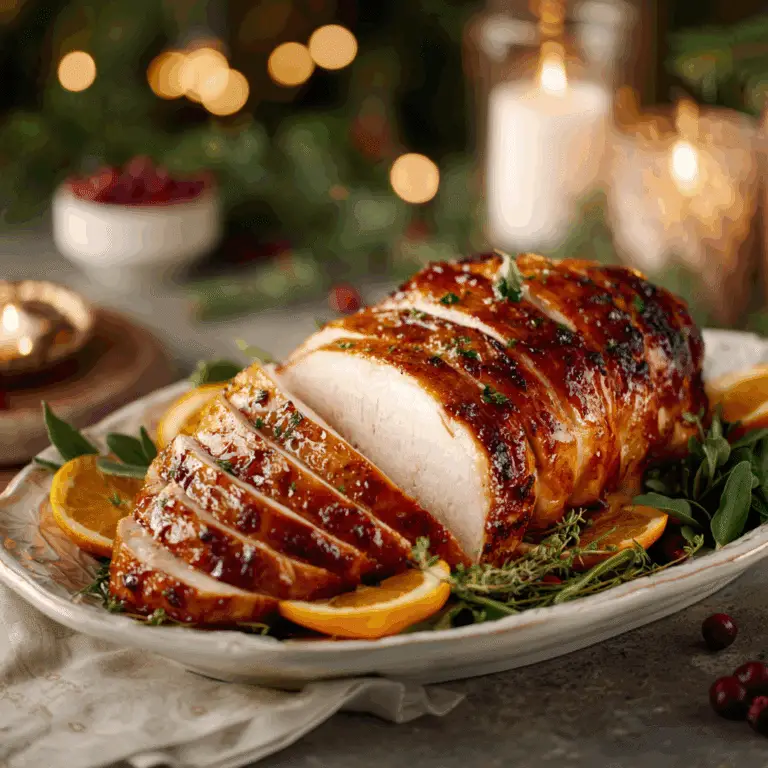 Cranberry Orange Glazed Turkey Breast