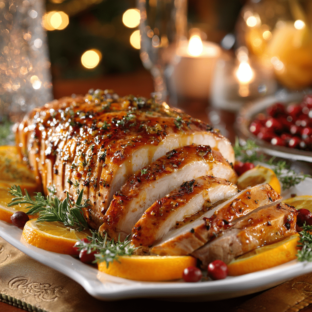 Cranberry Orange Glazed Turkey Breast