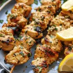 Garlic Parmesan Chicken Skewers