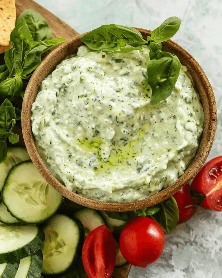 Creamy Green Goddess Cottage Cheese Dip