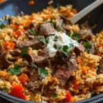 Steak Queso Rice