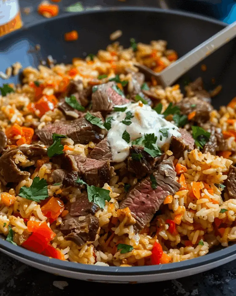 Steak Queso Rice