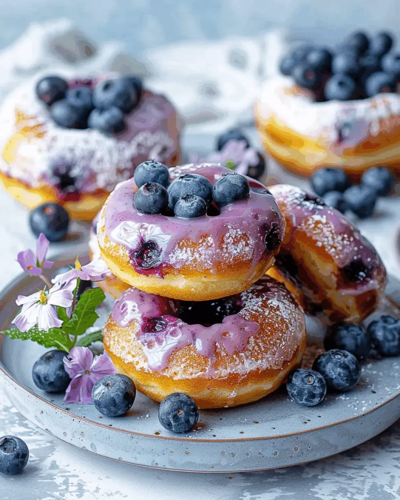 30-Minute Vegan Blueberry Donuts