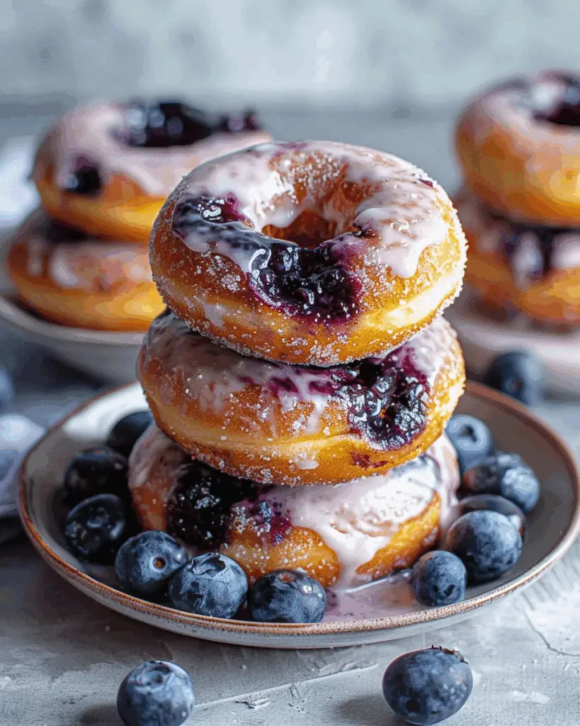 30-Minute Vegan Blueberry Donuts