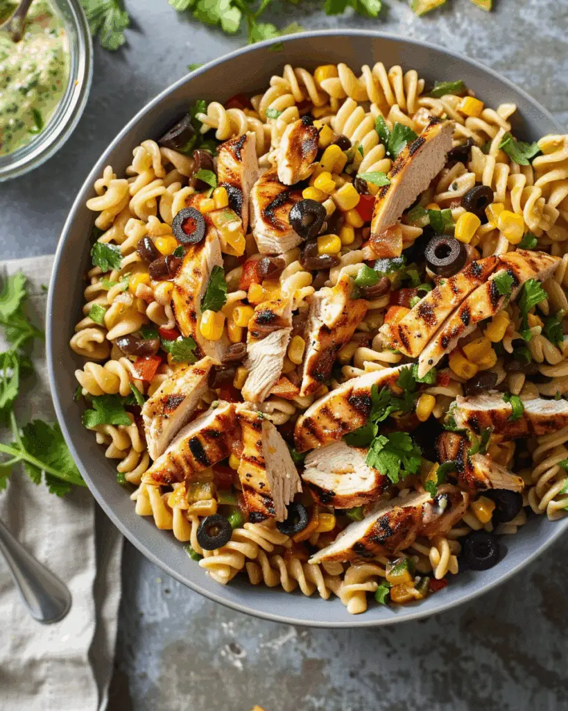 BBQ Chicken Pasta Salad