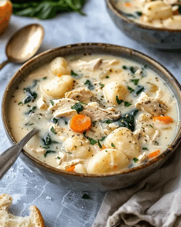 Creamy Rotisserie Chicken Gnocchi Soup