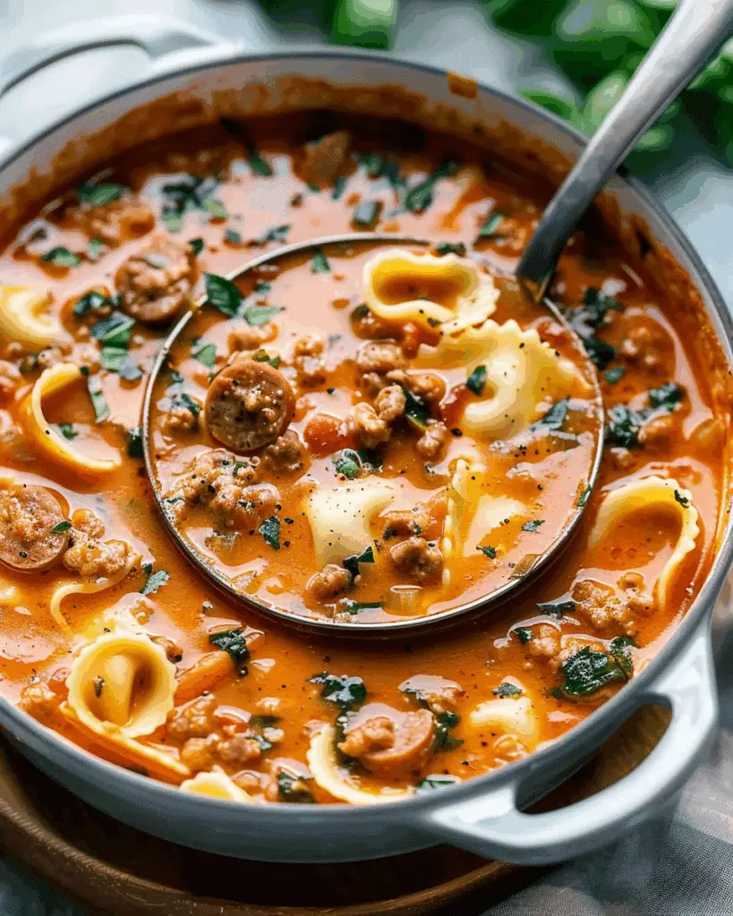 Italian Sausage Tortellini Soup