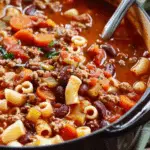 Hearty Italian-Style Slow Cooker Pasta and Bean Soup