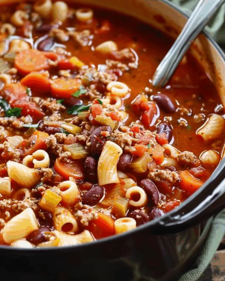 Hearty Italian-Style Slow Cooker Pasta and Bean Soup