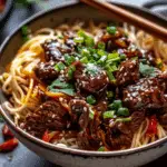 Sticky Beef Noodles