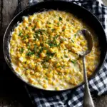 Creamy Skillet Corn with Honey and Cream Cheese