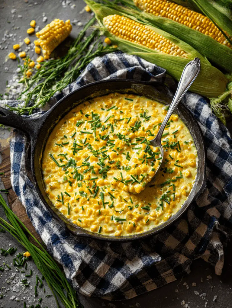 Creamy Skillet Corn with Honey and Cream Cheese