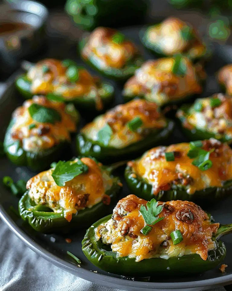 Spicy Sausage-Stuffed Jalapeño Poppers