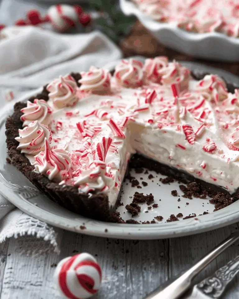 Peppermint No-Bake Pie