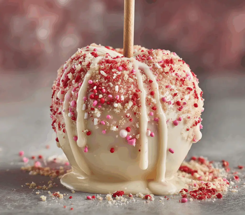 Strawberry Shortcake Candy Apples