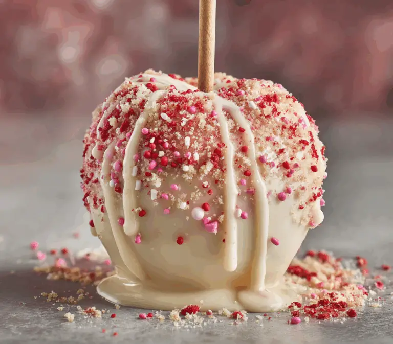 Strawberry Shortcake Candy Apples